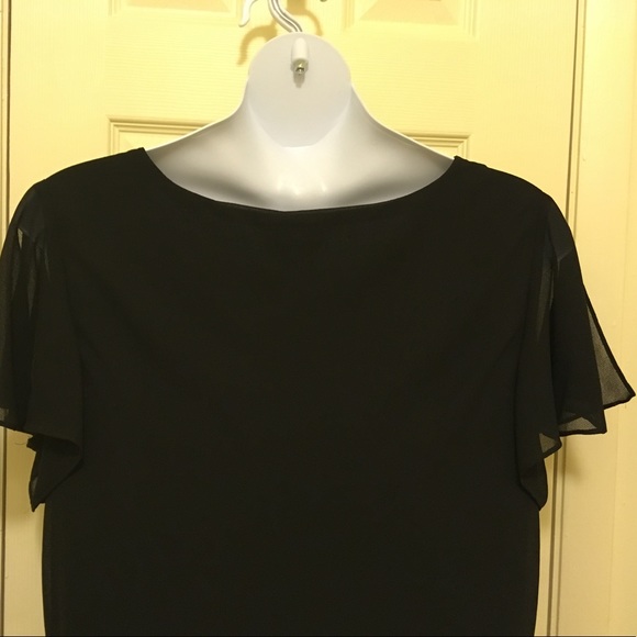 Los Angeles Woman Draped Neckline Cocktail Dress - Picture 4 of 5